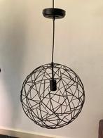 moderne zwart metalen hanglamp diam. 40cm, Ophalen of Verzenden, Zo goed als nieuw, Metaal, Minder dan 50 cm