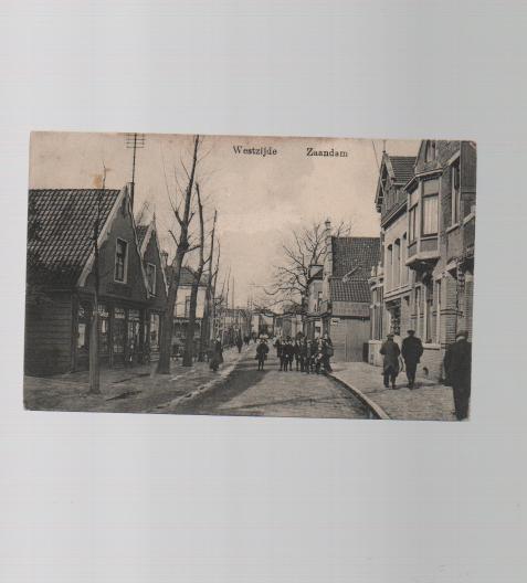Zaandam Westzijde terhoogte Klokbaai Uitg J Dekker, Ophalen of Verzenden, Voor 1920, Gelopen, Noord-Holland
