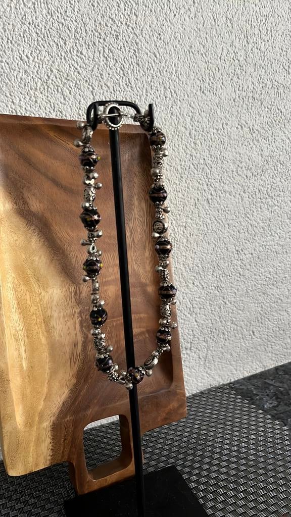 Ketting, Ophalen of Verzenden, Zo goed als nieuw, Zilver, Overige materialen