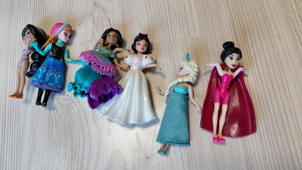 Polly pocket Disney poppetjes prinsessen, Ophalen of Verzenden, Zo goed als nieuw