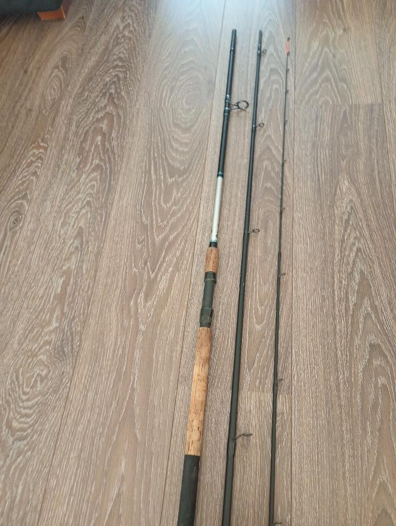 Feeder hengel Shimano,3,66 meter,max 100 gram(moet snel weg), Ophalen, Gebruikt, Werphengel