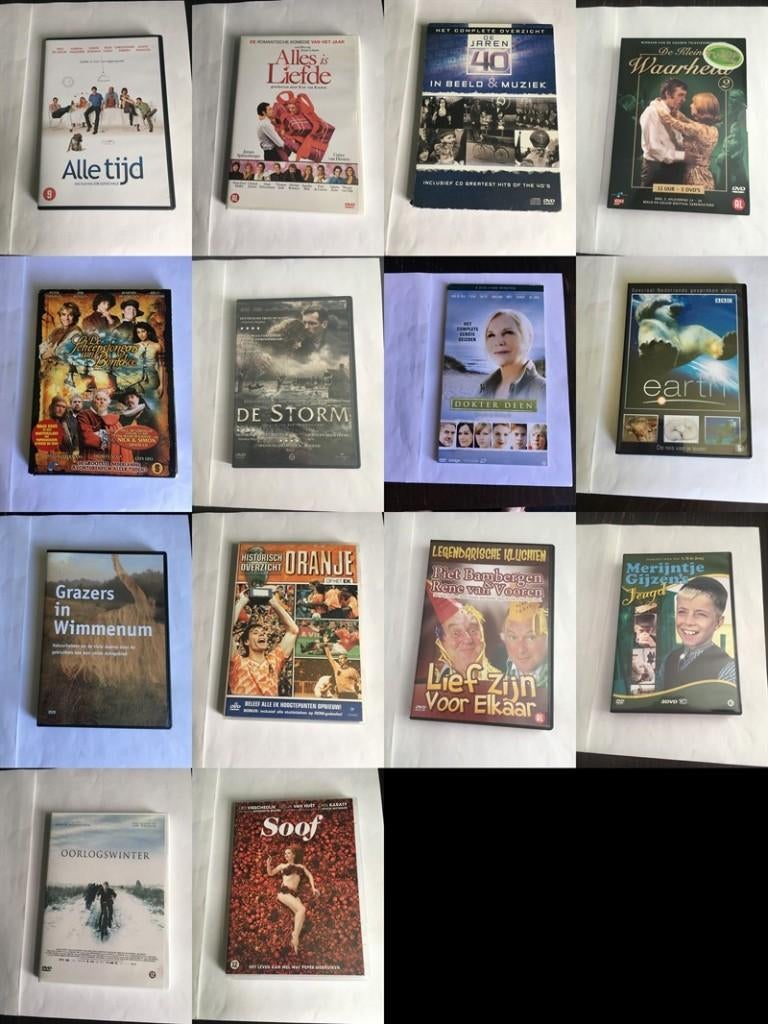 nederlands gesproken film documentaire diverse (14 stuks), Alle leeftijden, Overige genres, Ophalen of Verzenden, Zo goed als nieuw