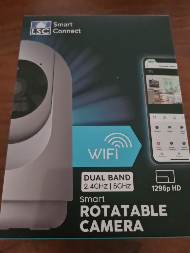 Lsc smart connect slimme draaibare camera voor binnen, Ophalen of Verzenden, Nieuw, Binnencamera