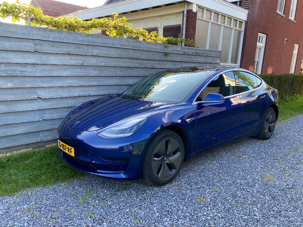 Tesla Model 3 SR+ 239 kW Panorama - Xenon - Full Self Drive, Auto's, Tesla, Automaat, Blauw, Origineel Nederlands, Elektrisch