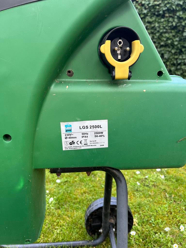Hakselaar LGS 2500L, Tuin en Terras, Hakselaars, Ophalen of Verzenden, Gebruikt, Elektrisch