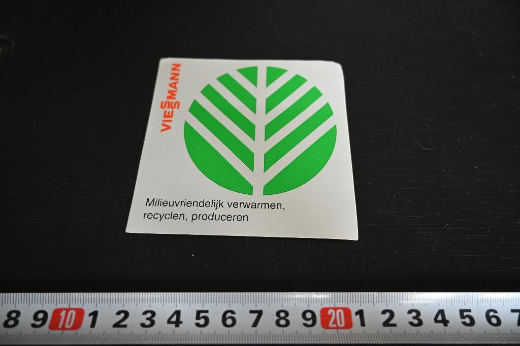 sticker VIESSMANN Milieuvriendelijk verwarmen recyclen, Verzamelen, Stickers, Zo goed als nieuw, Ophalen