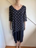 Yoek jurk maat 42/44 L donkerblauw wit polkadot stippen, Kleding | Dames, Jurken, Yoek, Blauw, Maat 42/44 (L), Ophalen of Verzenden