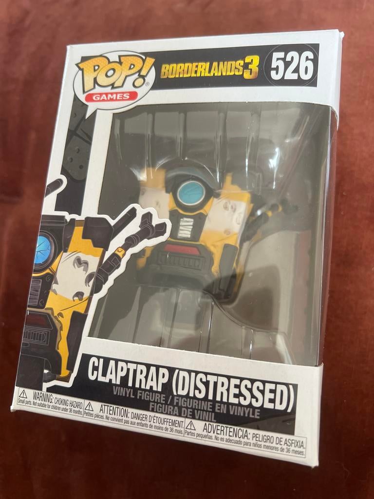 Funko Pop! Borderlands 3 Claptrap (Distressed) 526, Ophalen of Verzenden, Zo goed als nieuw