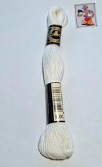 DMC mouline, wit blanc XL, Hobby en Vrije tijd, Borduren en Borduurmachines, Mulhouse, France, Nieuw, Ophalen of Verzenden, Borduurgaren of Zijde