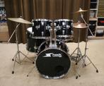 drumstel: shock beginners zwart 22/12/13/16/14sn bekkenset, Muziek en Instrumenten, Gebruikt, Jouwdrumstel@gmail.com, Ophalen