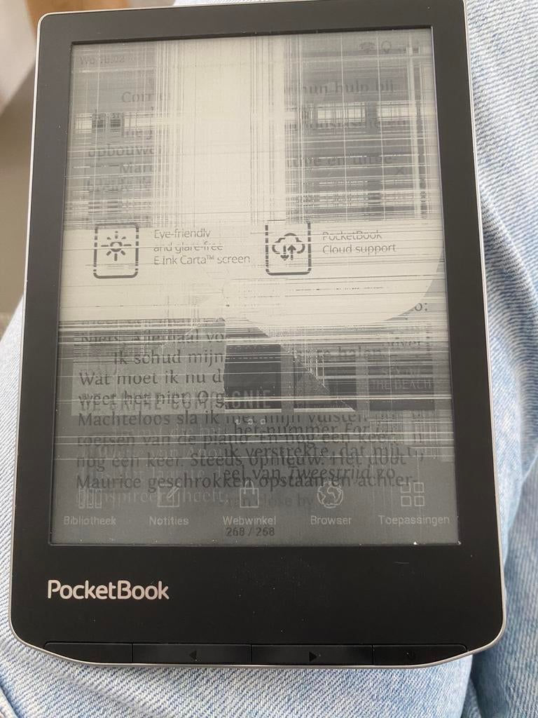 E reader pocket book, Ophalen of Verzenden, Niet werkend