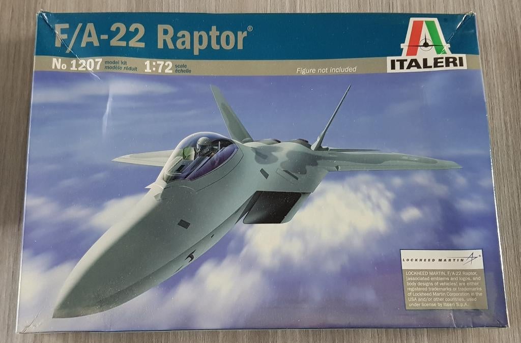 F/A 22 Raptor, Italeri 1:72, Italeri, Nieuw, Ophalen of Verzenden, Groter dan 1:72