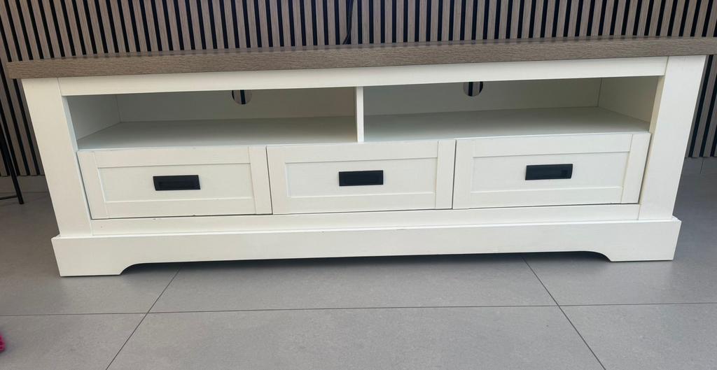 Complete Woonkamer Set – Wit met Houtlook, Huis en Inrichting, Complete inboedels, Ophalen