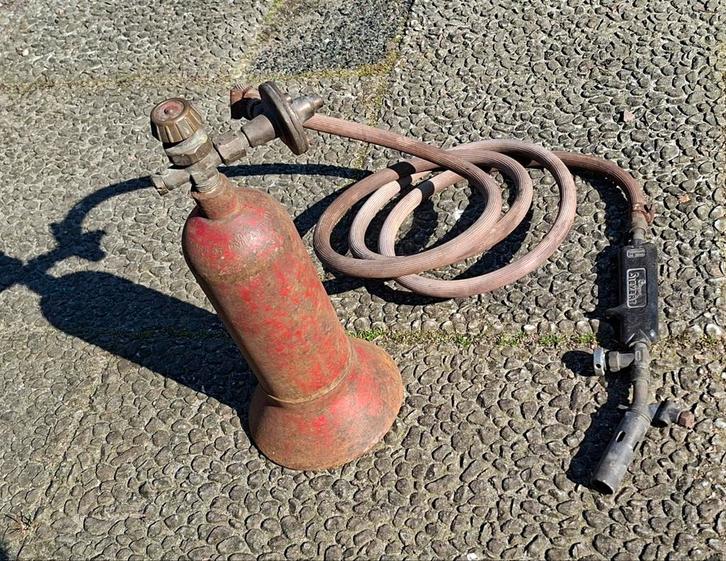 Karweifles met soldeer brander Ø 22 mm, Doe-het-zelf en Verbouw, Gereedschap | Lasapparaten, Gebruikt, Overige typen, Minder dan 150 ampère