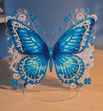 Vlinder schilderijtje, Huis en Inrichting, Woonaccessoires | Schilderijen, Tekeningen en Foto's, Minder dan 50 cm, Nieuw, Ophalen of Verzenden