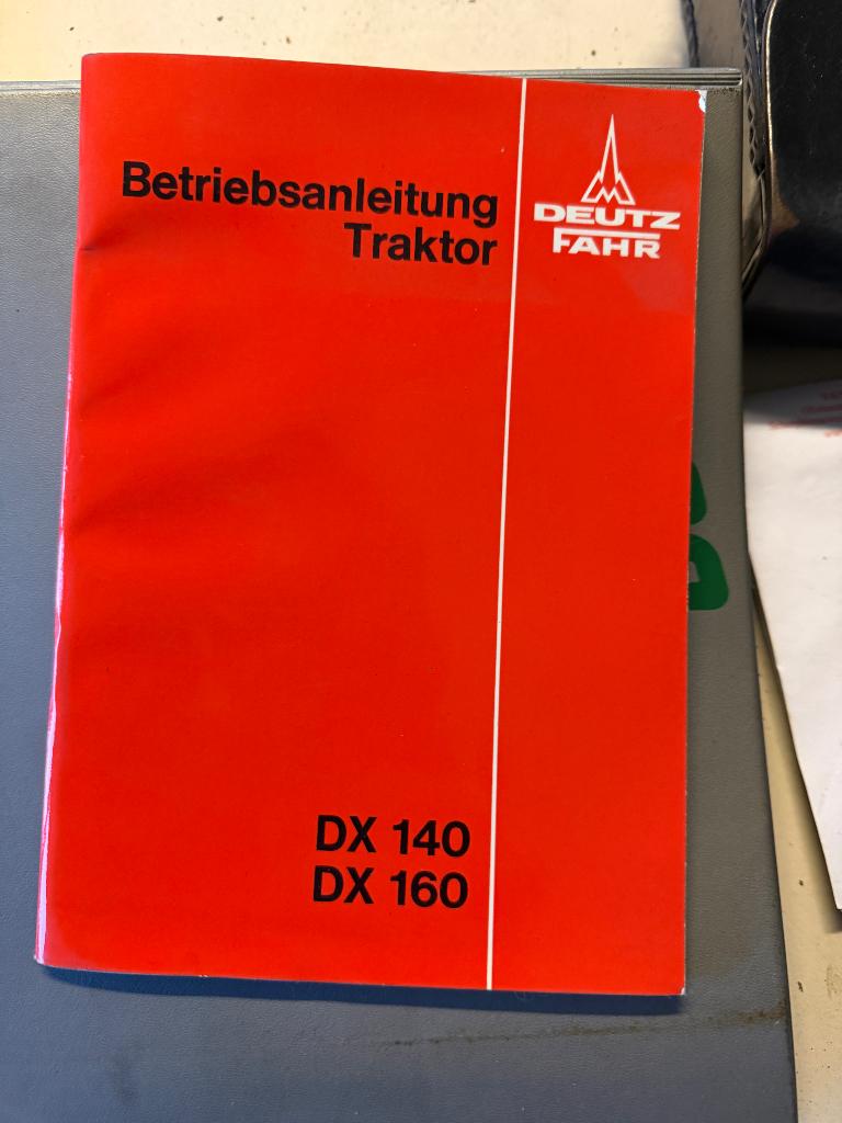 Bedienings handleiding deutz dx 140/dx160, Ophalen of Verzenden