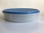 Tupperware diepvriesdoos vlaaidoos taartdoos pizzadoos rond, Ophalen of Verzenden, Blauw, Schaal