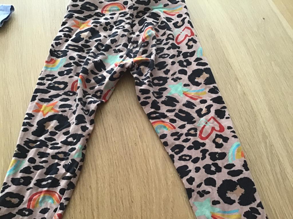 Kleurrijke legging met panterprint en regenboog, Ophalen of Verzenden, Zo goed als nieuw, Meisje