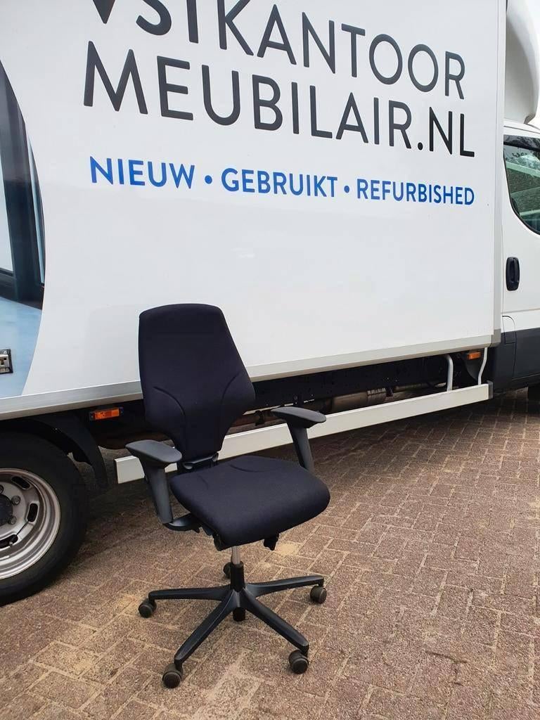Giroflex 64 bureaustoel, ergonomisch, nieuwe stof (np 1000, Huis en Inrichting, Bureaustoelen, Zwart, Ophalen of Verzenden, Zo goed als nieuw