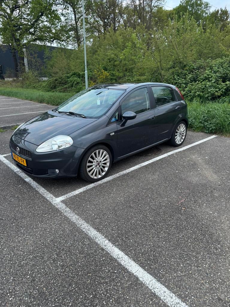 Fiat Grande Punto 1.4 T-Jet 120PK | Vol Leer | Panorama Dak, Auto's, Zwart, Grande Punto, Leder, Handgeschakeld