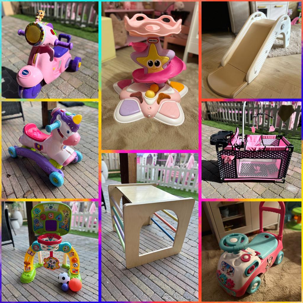 Speelgoed te koop: Vtech, Little Tikes, Russle, Minnie Mouse, Ophalen, Zo goed als nieuw, Overige typen, Met wieltjes