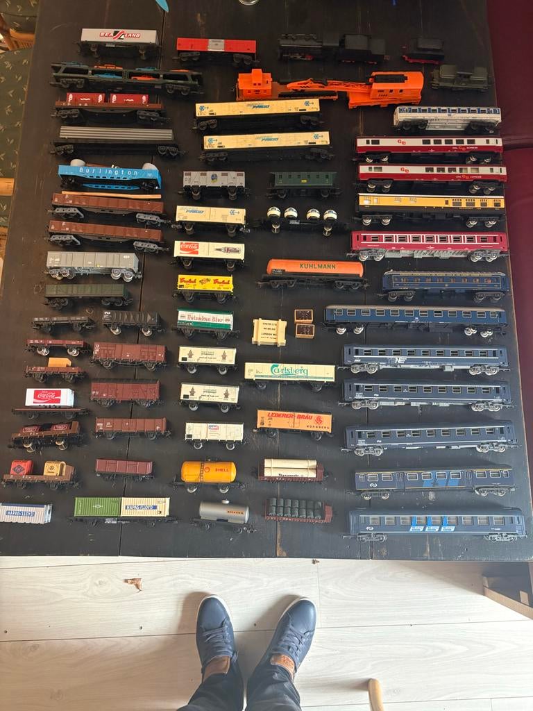 Treinen, loc's en vele voertuigen, Hobby en Vrije tijd, Modeltreinen | Overige schalen, Overige merken, Gebruikt, Gelijkstroom