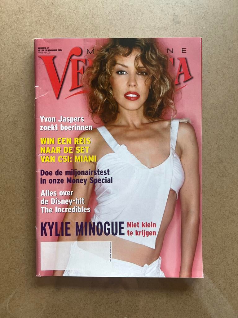 Veronica Magazine november 2004 met Kylie Minogue, Ophalen of Verzenden, Gelezen, Muziek, Film of Tv