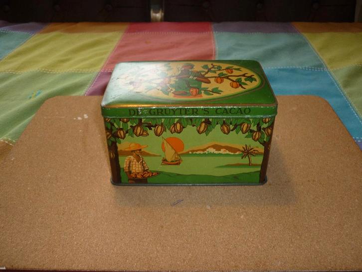 Mooie De Gruyters Cacaoblik in een goede staat, Verzamelen, Blikken, Zo goed als nieuw, Overige, Overige merken, Ophalen of Verzenden