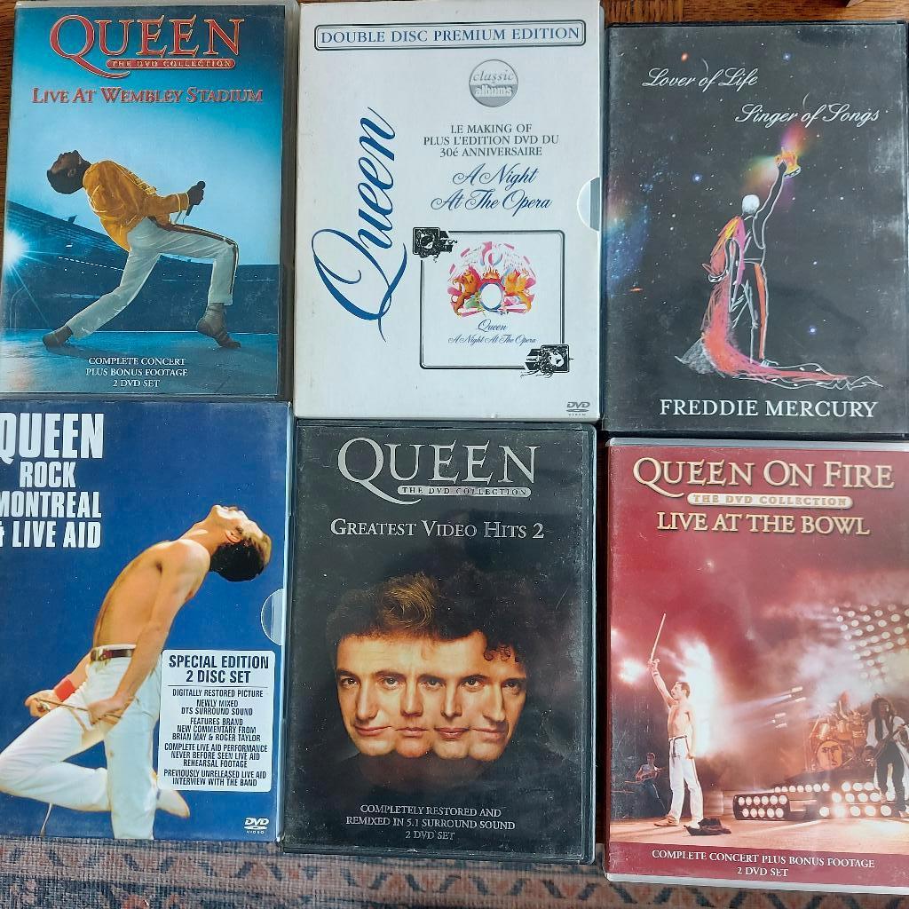 DVD Queen 6 stuks, Alle leeftijden, Ophalen, Gebruikt, Muziek en Concerten