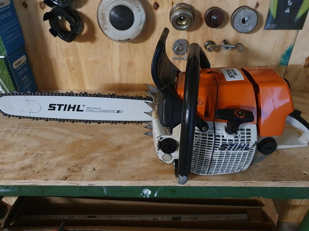 Stihl ms 660 motorzaag, Ophalen, Gebruikt