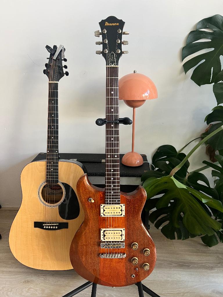 Ibanez ST105 Studio uit 1980 - made in Japan, Ophalen, Zo goed als nieuw, Solid body, Ibanez