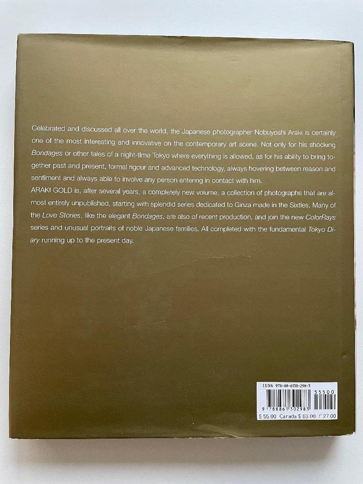 Araki Gold, Boeken, Kunst en Cultuur | Fotografie en Design, Zo goed als nieuw, Fotografen, Verzenden