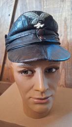 Duitse M43 leren luftwaffe veldpet, Verzamelen, Militaria | Algemeen, Ophalen of Verzenden, Landmacht, Duitsland, Helm of Baret