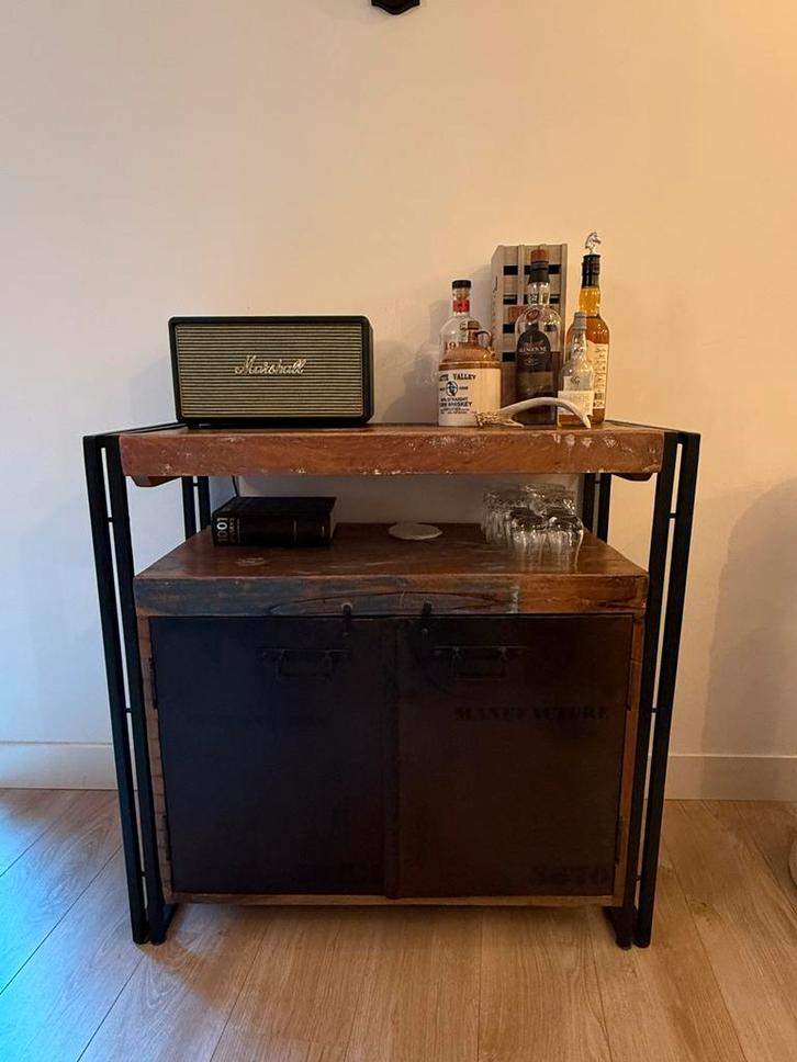 Dressoir industriële stijl - Giga Meubel, Huis en Inrichting, Kasten | Dressoirs, Zo goed als nieuw, 50 tot 100 cm, 25 tot 50 cm
