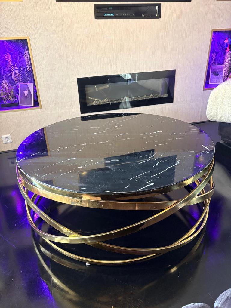 Richmond style salon tafel, 100 tot 150 cm, Zo goed als nieuw, Minder dan 50 cm, Rechthoekig