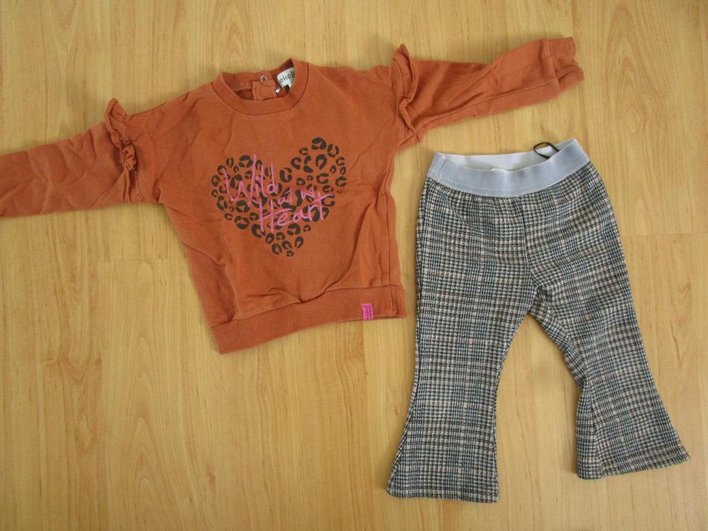 Koko Noko maat 80 - super toffe flared broek + trui, Meisje, Ophalen of Verzenden, Zo goed als nieuw, Setje