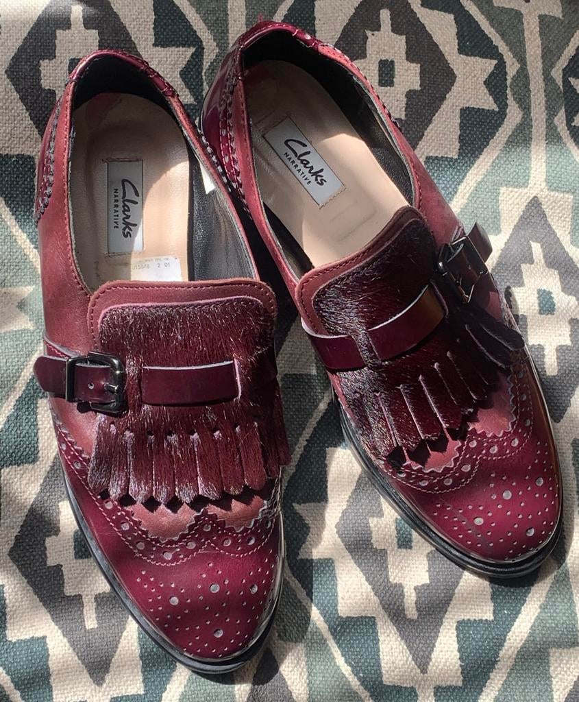 Clarks Narrative Loafers z.g.a.n. hippy brogue, Kleding | Dames, Schoenen, Instappers, Ophalen of Verzenden, Zo goed als nieuw