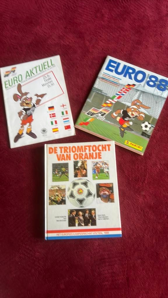 VOETBAL EURO 88 panini - boek - programma finale, Boeken, Sportboeken, Ophalen of Verzenden, Zo goed als nieuw, Balsport