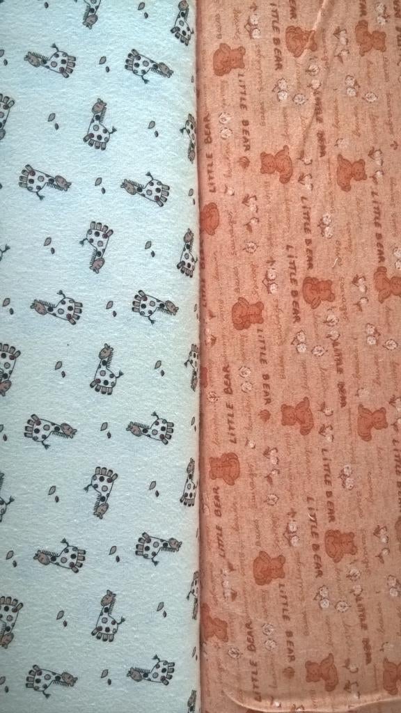 partij babystoffen flanel, Hobby en Vrije tijd, Stoffen en Lappen, Overige kleuren, 120 cm of meer, Ophalen of Verzenden, Katoen