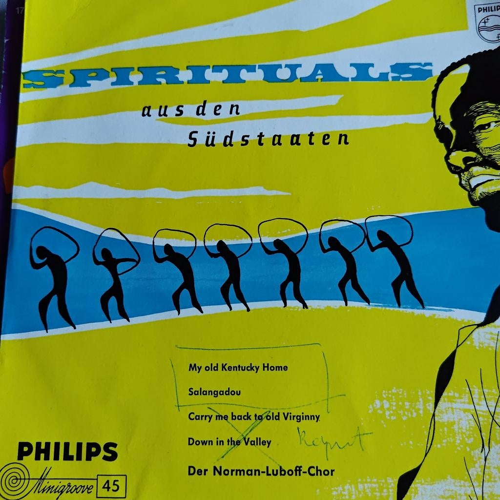 Spirituals aus den Südstaaten - Philips Minigroove 45, Gebruikt, Voor 1960, 7 inch, Ophalen of Verzenden