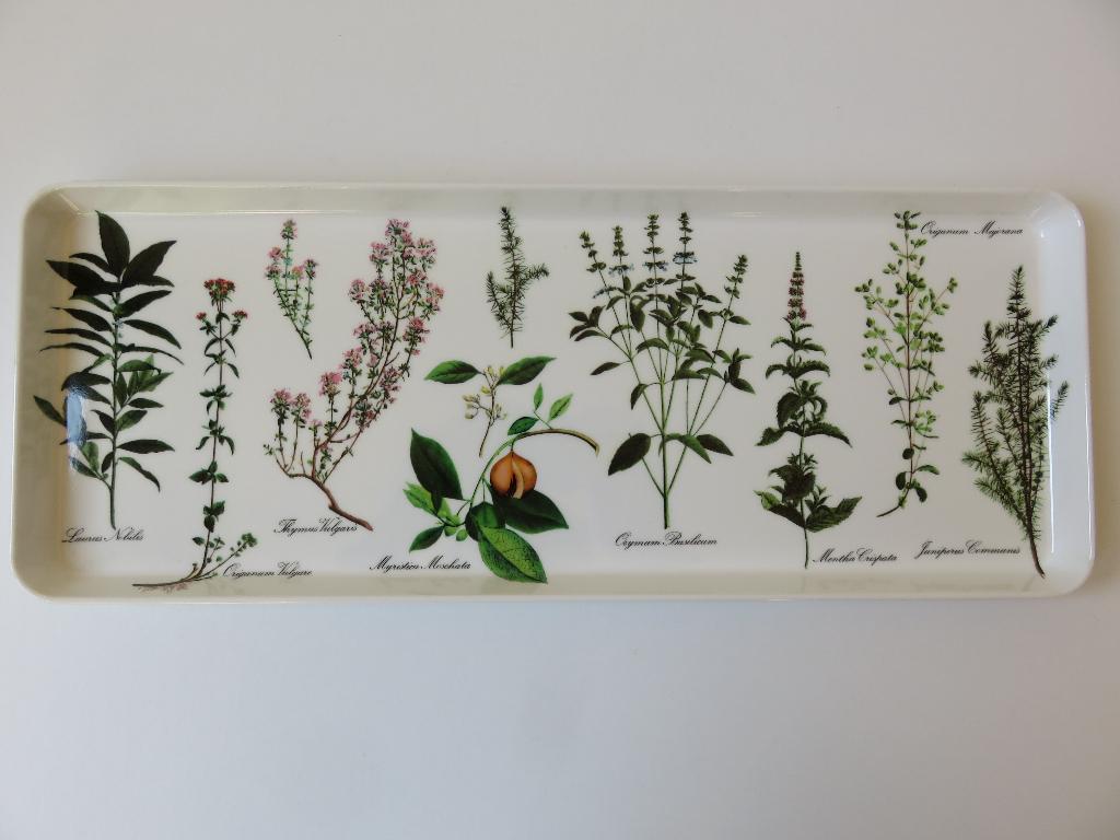 Mebel melamine dienblad botanisch met kruiden, Ophalen of Verzenden, Zo goed als nieuw, Rechthoekig, Kunststof