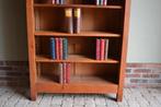 Prachtige strakke antieke eiken houten boekenkast., Verzenden