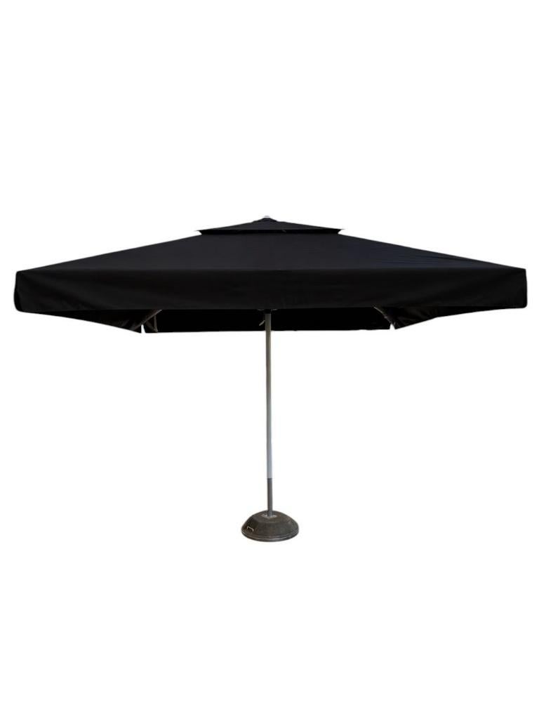 Horeca parasol 350x350 cm incl. beton voet, Tuin en Terras, Overige typen, Nieuw, Ophalen of Verzenden, Waterdicht