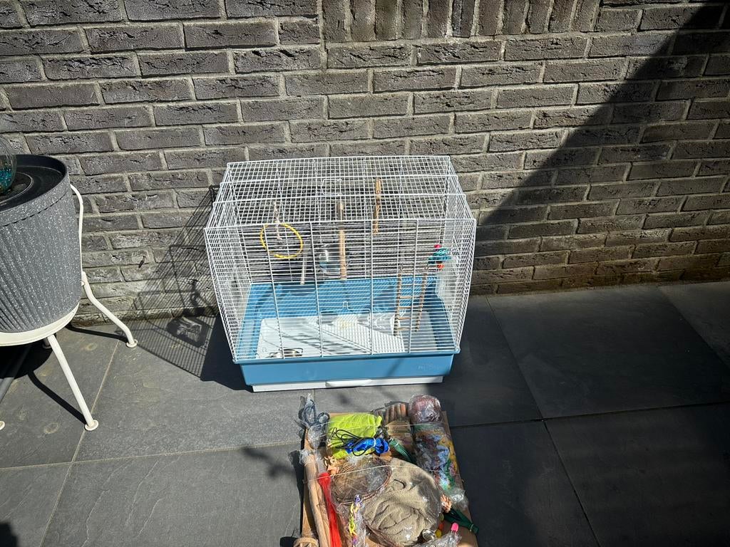 Vogelkooi, Dieren en Toebehoren, Vogels | Hokken en Kooien, Ophalen, Zo goed als nieuw, Metaal, Vogelkooi