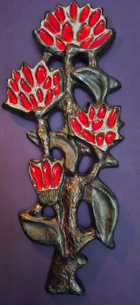 Keramische wandsculptuur/Perignem/Elisabeth Vandeweghe, Antiek en Kunst, Ophalen of Verzenden