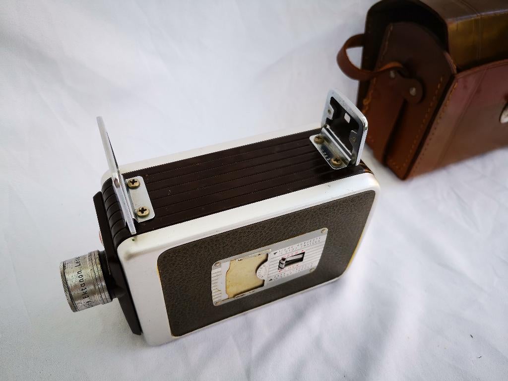 Vintage filmcamera Kodak Brownie Movie Camera 8mm leren tas, Ophalen of Verzenden, Gebruikt, Compact, Kodak