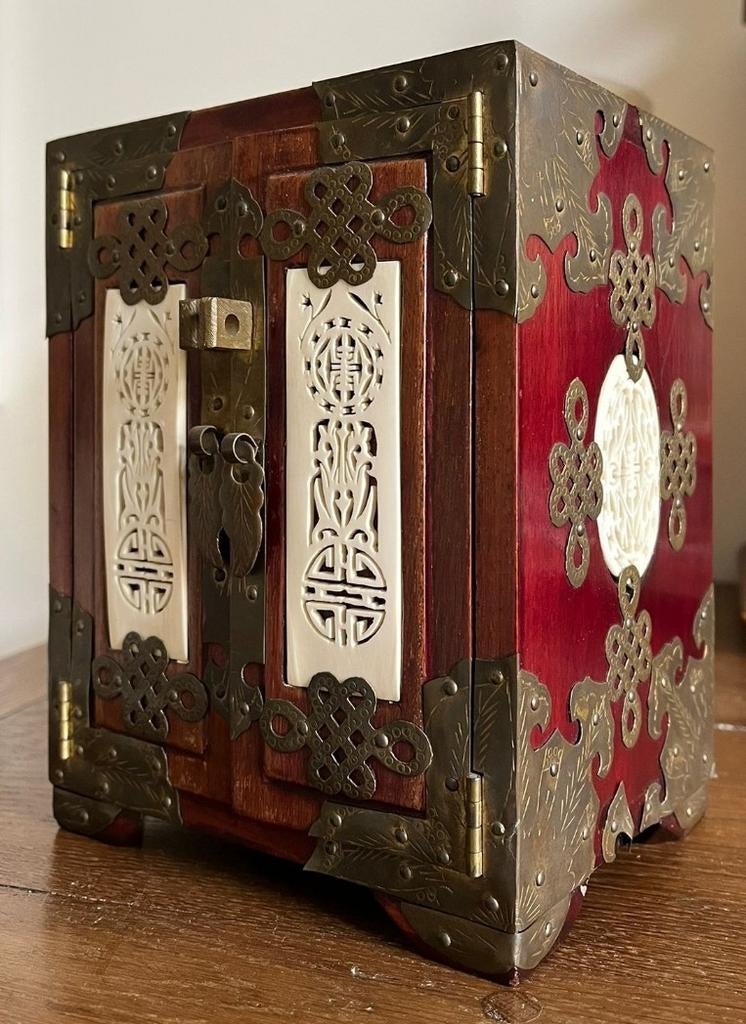 Vintage Chinees juwelenkistje, Antiek en Kunst, Ophalen of Verzenden