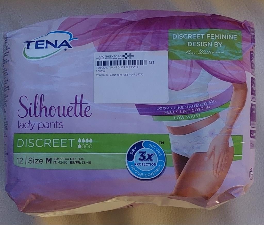 4 verpakkingen TENA silhouette lady pants, Ophalen of Verzenden, Nieuw