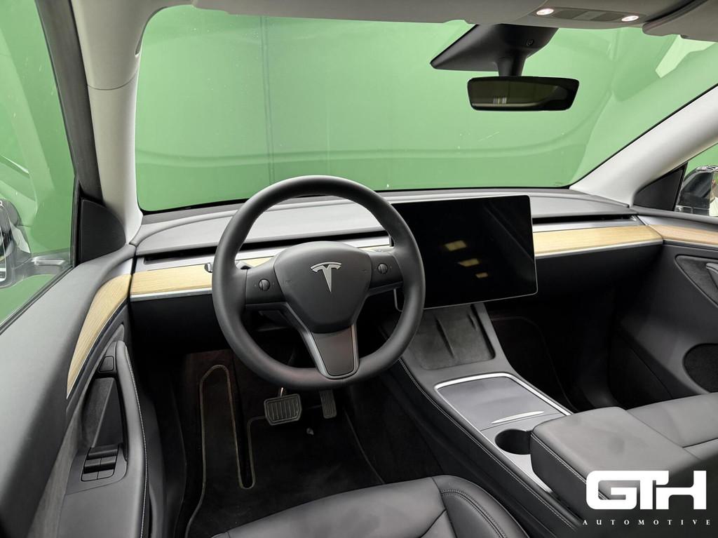 Tesla Model Y Long Range RWD 75 kWh Autopilot | Leder | 2024, Auto's, Tesla, Automaat, Achterwielaandrijving, Zwart, 600 km