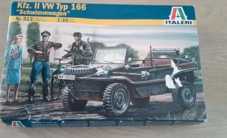 Italeri 1/35 Kfz. II VW Typ 166 Schwimmwagen, 1:32 tot 1:50, Ophalen of Verzenden, Zo goed als nieuw, Italeri